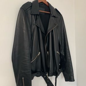 Amazing ALL SAINS Men’s leather jacket (black)